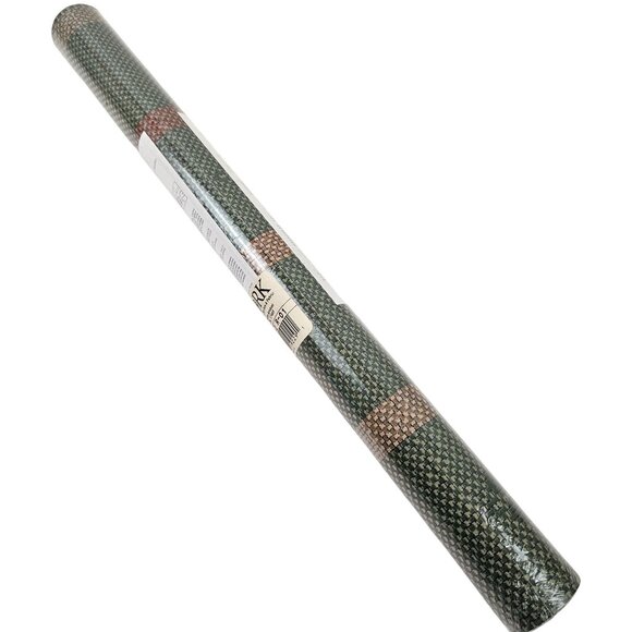 York HC1142 R-01 Wallpaper Textured Green Brown Woven Look Vintage USA 2 Rolls - Picture 9 of 10